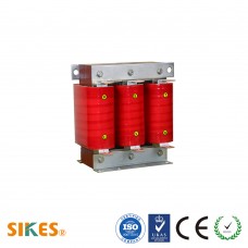 Reactor de carga AC trifásico 400V, 1%(uK), corriente nominal 240A, 90kw