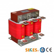Reactor de carga AC trifásico 400V, 1%(uK), corriente nominal 250A, 110kw