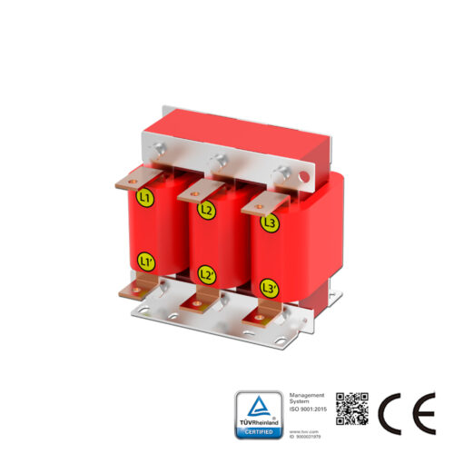 Line Reactor AC 3-Phase 400V ,2%(uK), Rated Current 250A , 110kw